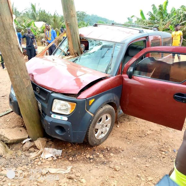 Netizens surprised as no one can explain how this accident occurred in Kumasi