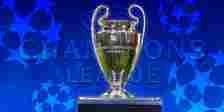 The Champions League trophy with the competition logo.