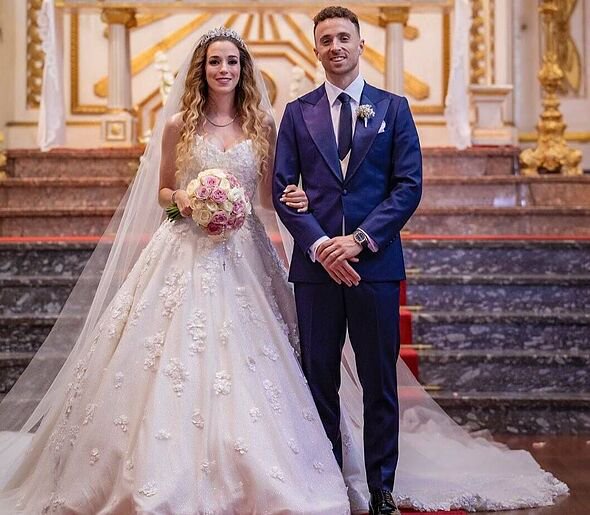 Diogo Jota and wife Rute Cardoso