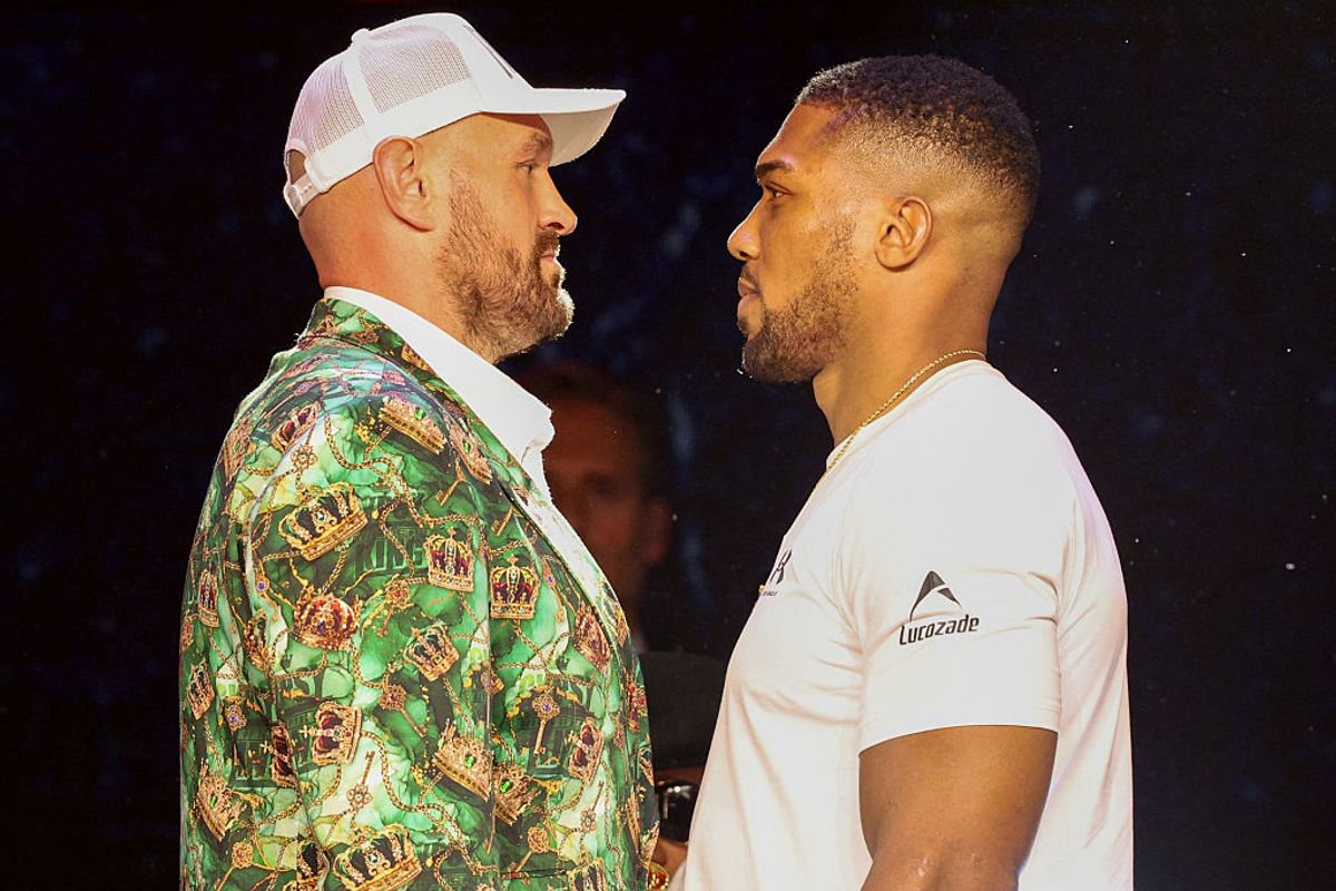 Tyson Fury and Anthony Joshua face off