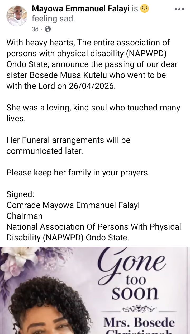Man flees after allegedly k!lling his wife in Ondo community
