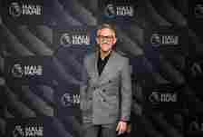 Gary Lineker poses for a photo as he arrives ahead of the Premier League Hall of Fame 2024 Inductions event at HERE at Outernet on April 23, 2024 i...