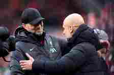 Jürgen Klopp and Pep Guardiola have faced each other for the final time in charge of Liverpool and Man City respectively.