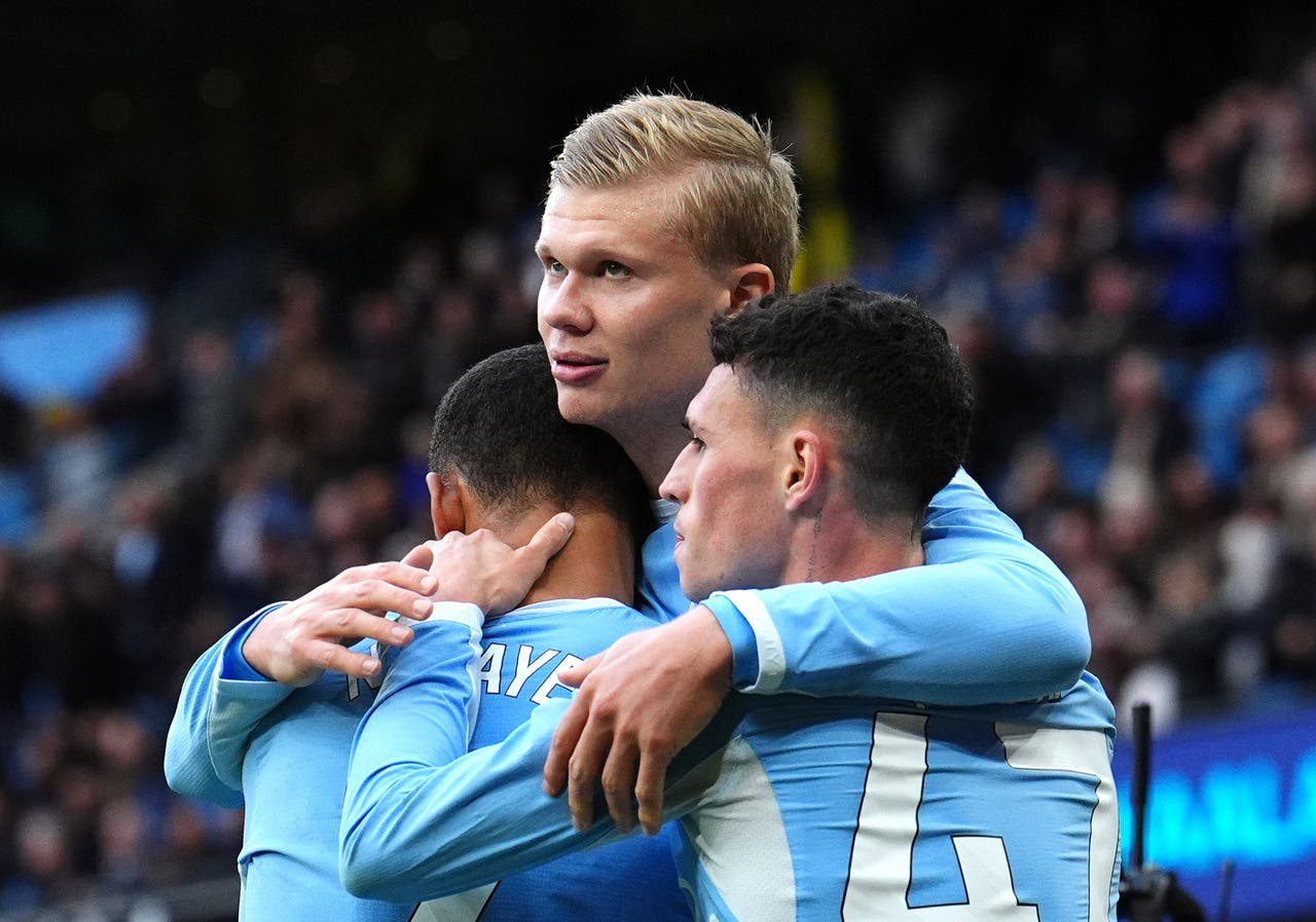 Erling Haaland celebrates 