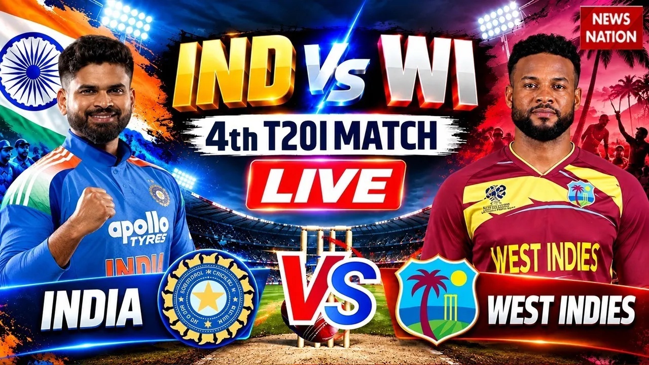 IND vs WI 4th T20 Live Score
