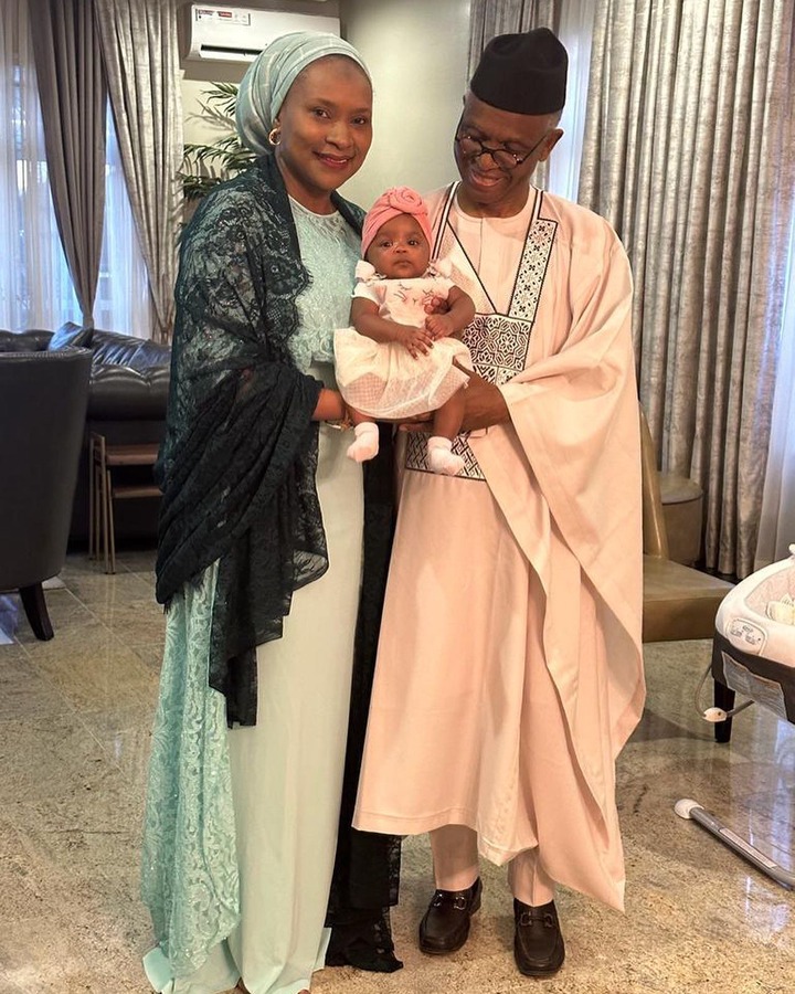 Governor El-Rufai and his wife, Aisha Ummi Garba welcome a baby girl