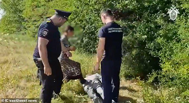 Two Russian women, 29 and 37, have been detained on suspicion of killing a man, 63, who refused to have sex with them in a churchyard in Mikhailovsk, Stavropol region. Footage shows them at the alleged crime scene with police officers