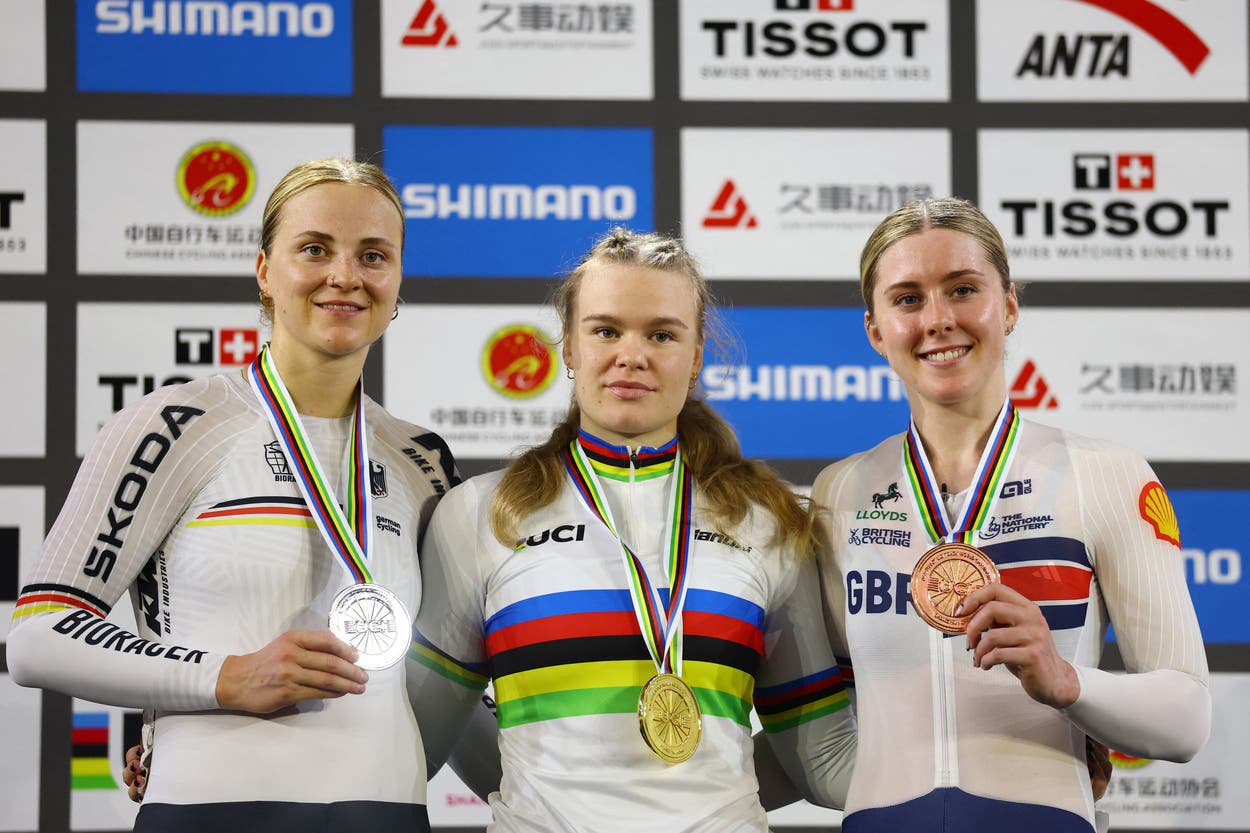 Emma Finucane took bronze in the keirin