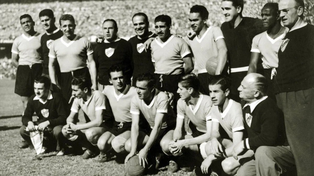 Seleção uruguaia que conquistou a Copa de 1950