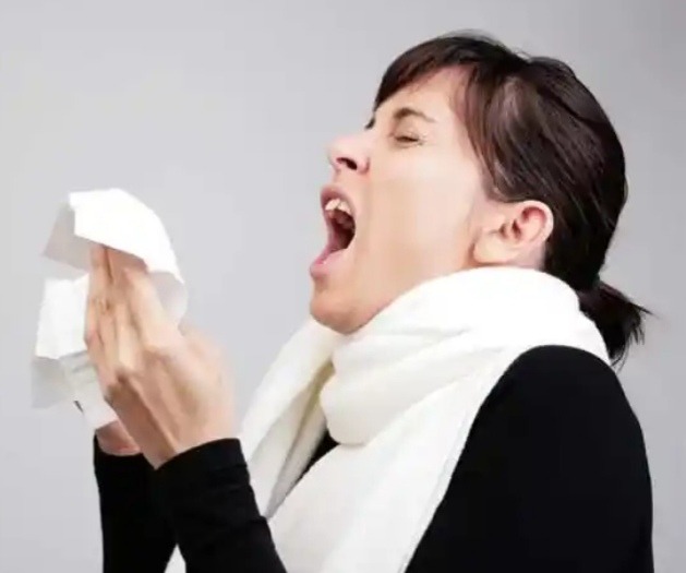 Sneezing Woman