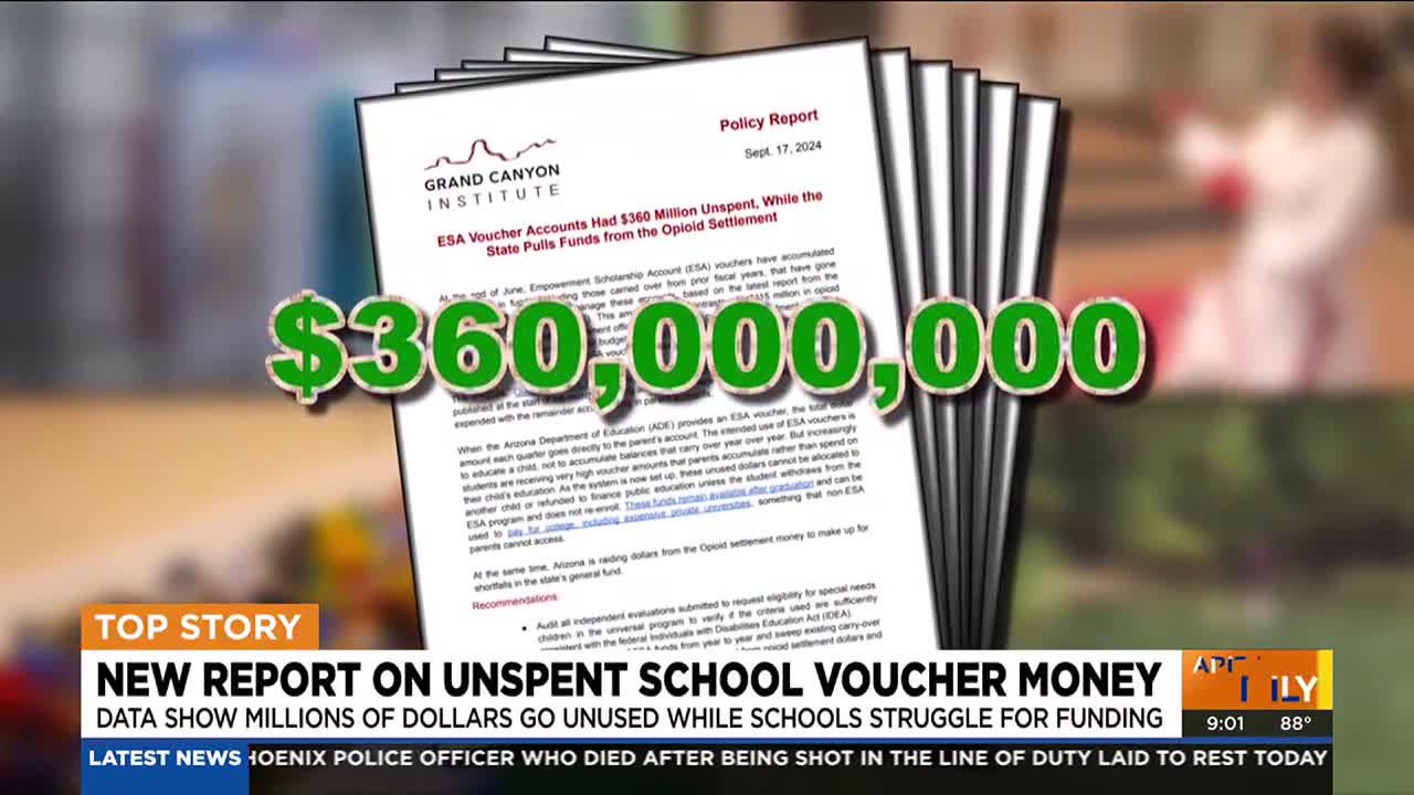 Arizona Families Hold $360 Million Unspent in School Vouchers, Urging Lawmakers to Act