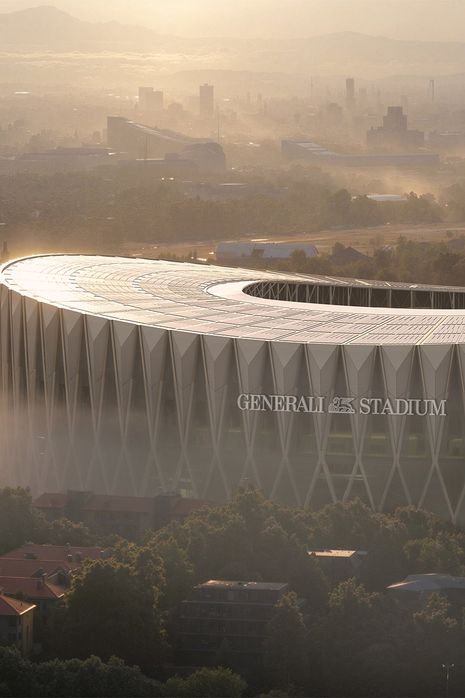 Computerised view of the Generali Stadium