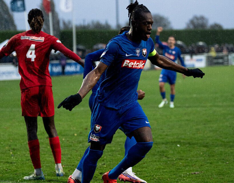Armand Gnanduillet a ouvert le score pour le SM Caen à la 30e minute de jeu.