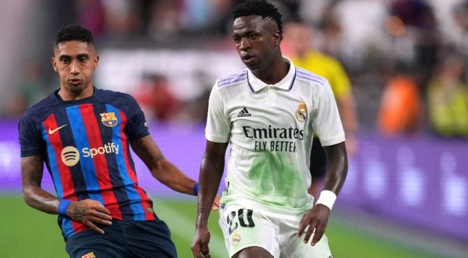 Vinicius Jr Raphinha Real Madrid Bayern