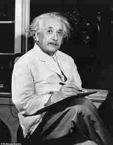 Albert Einstein (pictured) called for ‘quick action’ for the US to set up a nuclear program in the letter sent to President Roosevelt, warning that Nazi Germany could have the capabilities to create the bomb