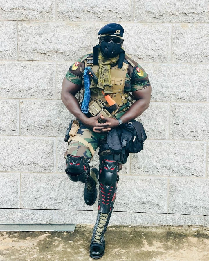 See photos of the hottest military man in Ghana causing a stir online (photos)