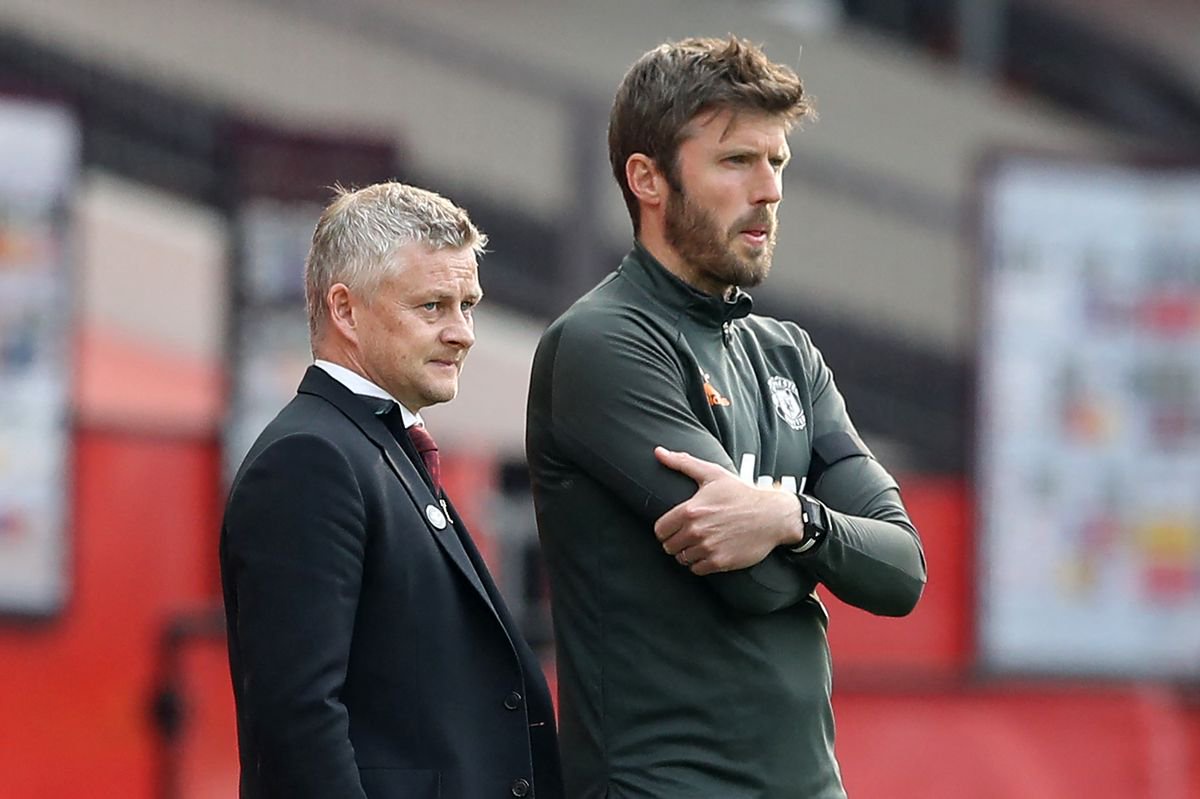 Michael Carrick and Ole Gunnar Solskjaer