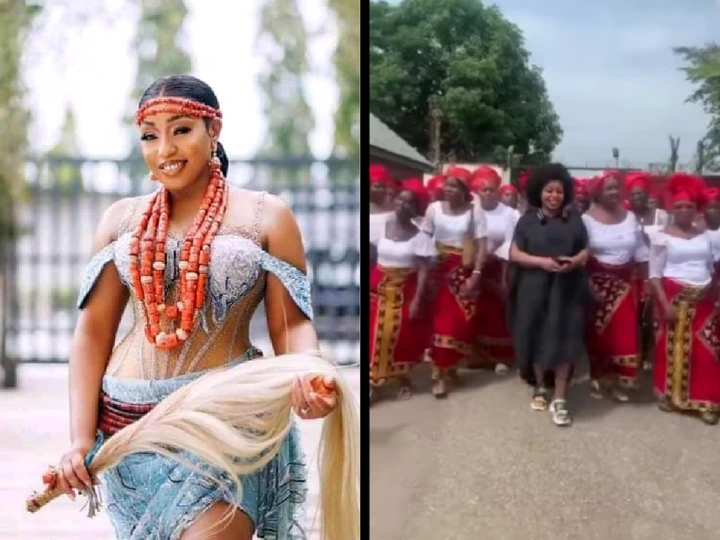 Video: Newly Married Rita Dominic Escorted To Her Husband's Home By The Women Of Umueri E6cf8819ea2c498aab3976971a30054b?quality=uhq&format=webp&resize=720