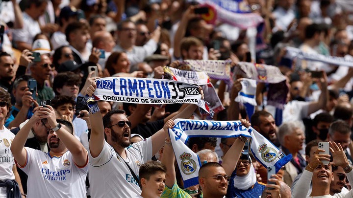 Madrid supporters also savour title win