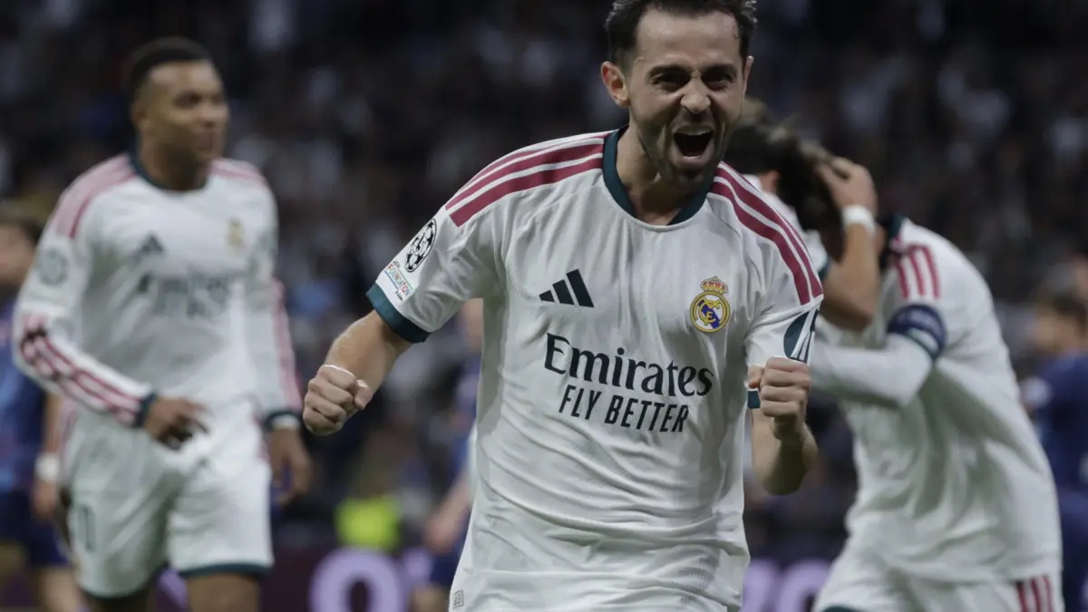 Bernardo Silva marcou na vitória do Real Madrid