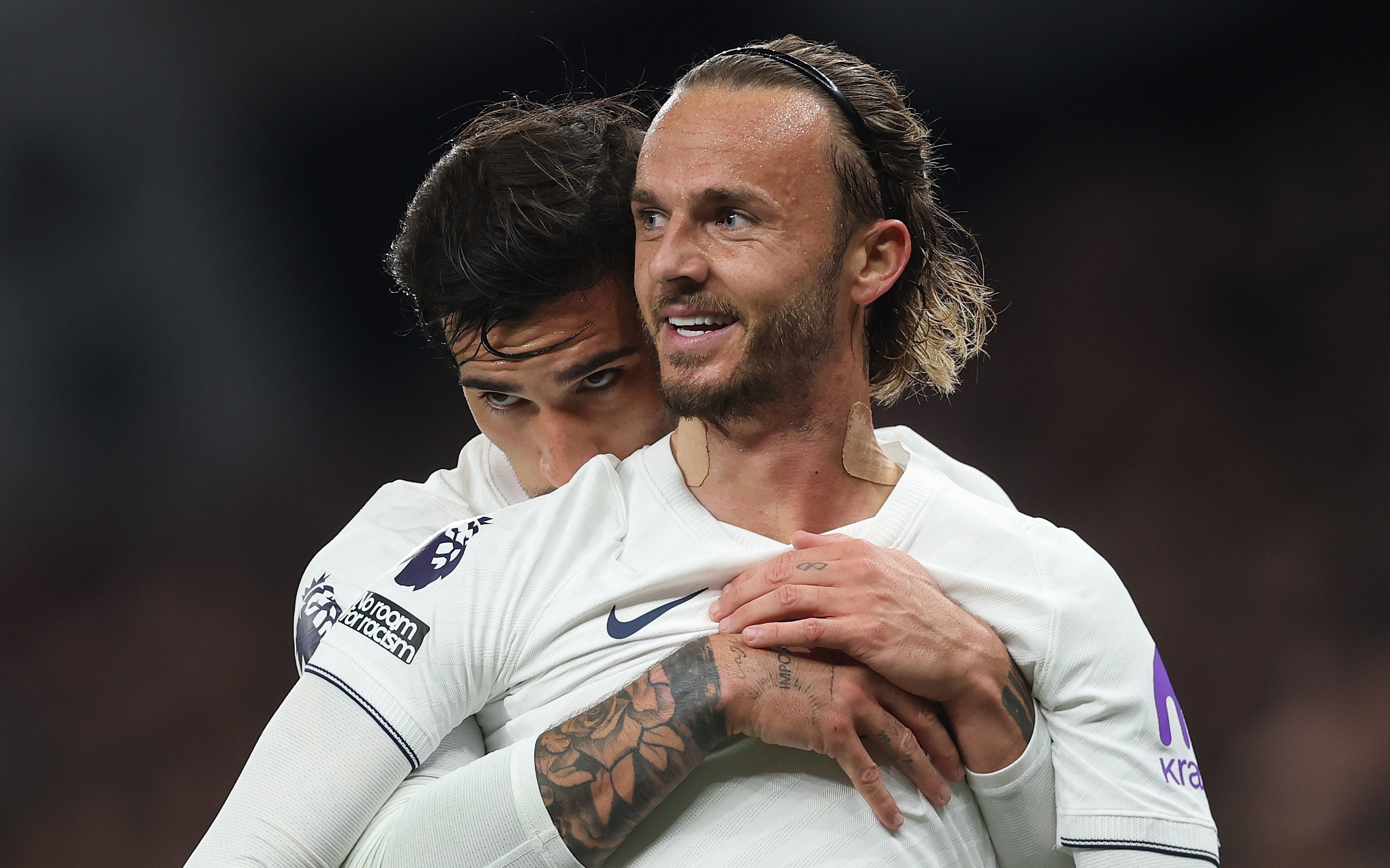 James Maddison celebrates scoring for Spurs against Coventry (Getty Images)