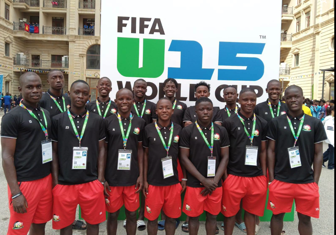 Kenya U15 team in Azerbaijan. PHOTO/https://web.facebook.com/officialharambeestars