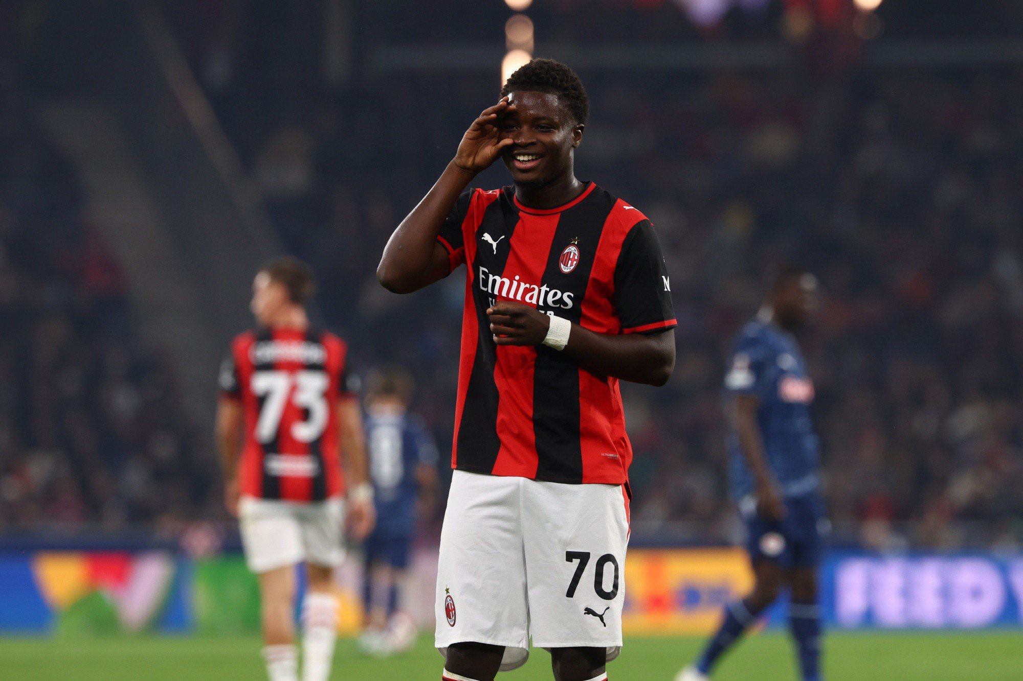 AC Milan striker Alphadjo Cisse celebrates his 20th birthday