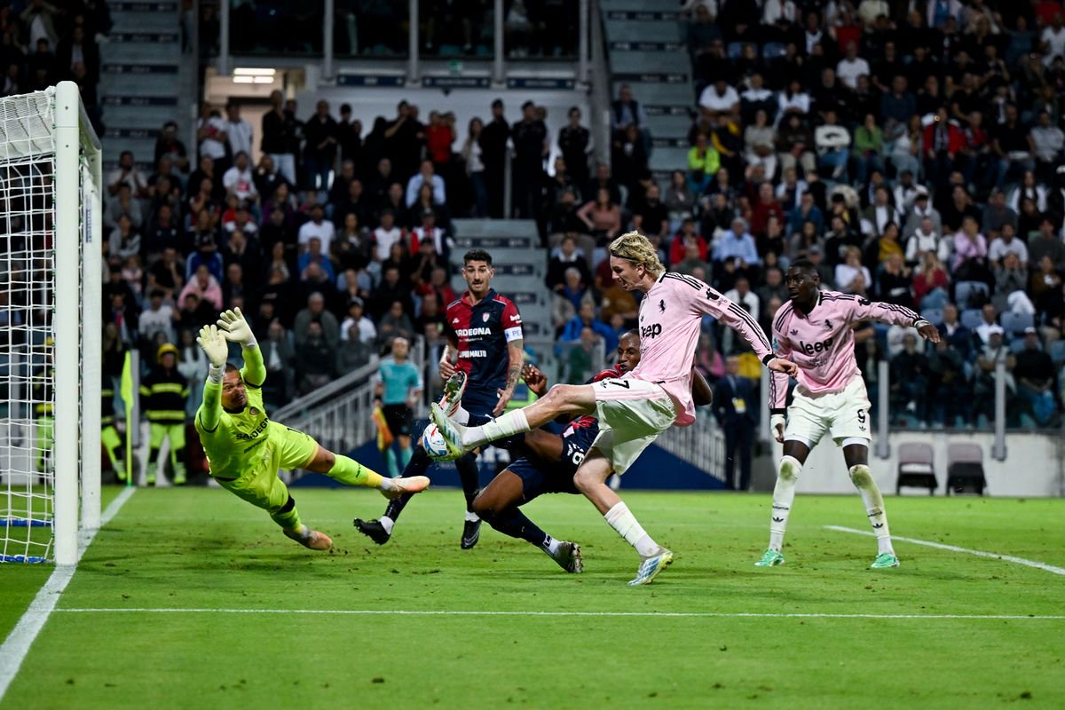 Nick Woltemade during the Serie A match between Cagliari Calcio and Juventus. 