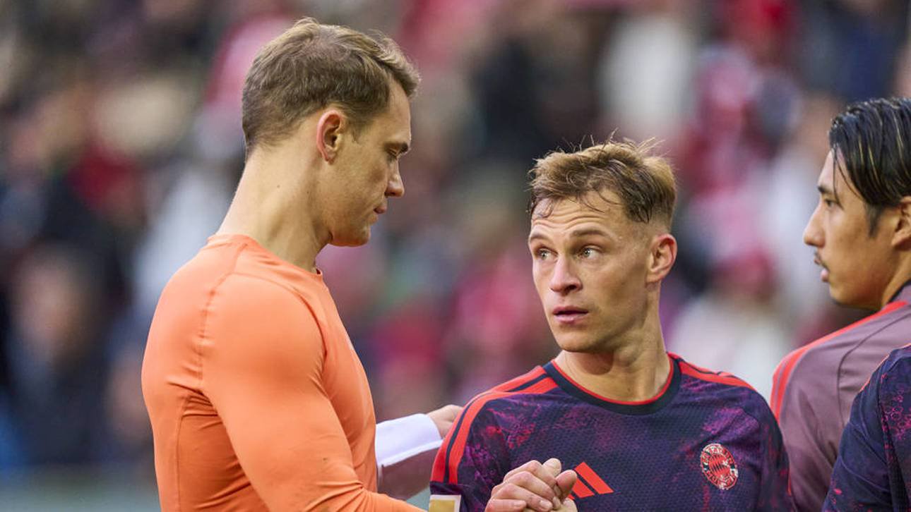 Manuel Neuer (l.) und Joshua Kimmich (r.) waren nicht Teil des Teamtrainings