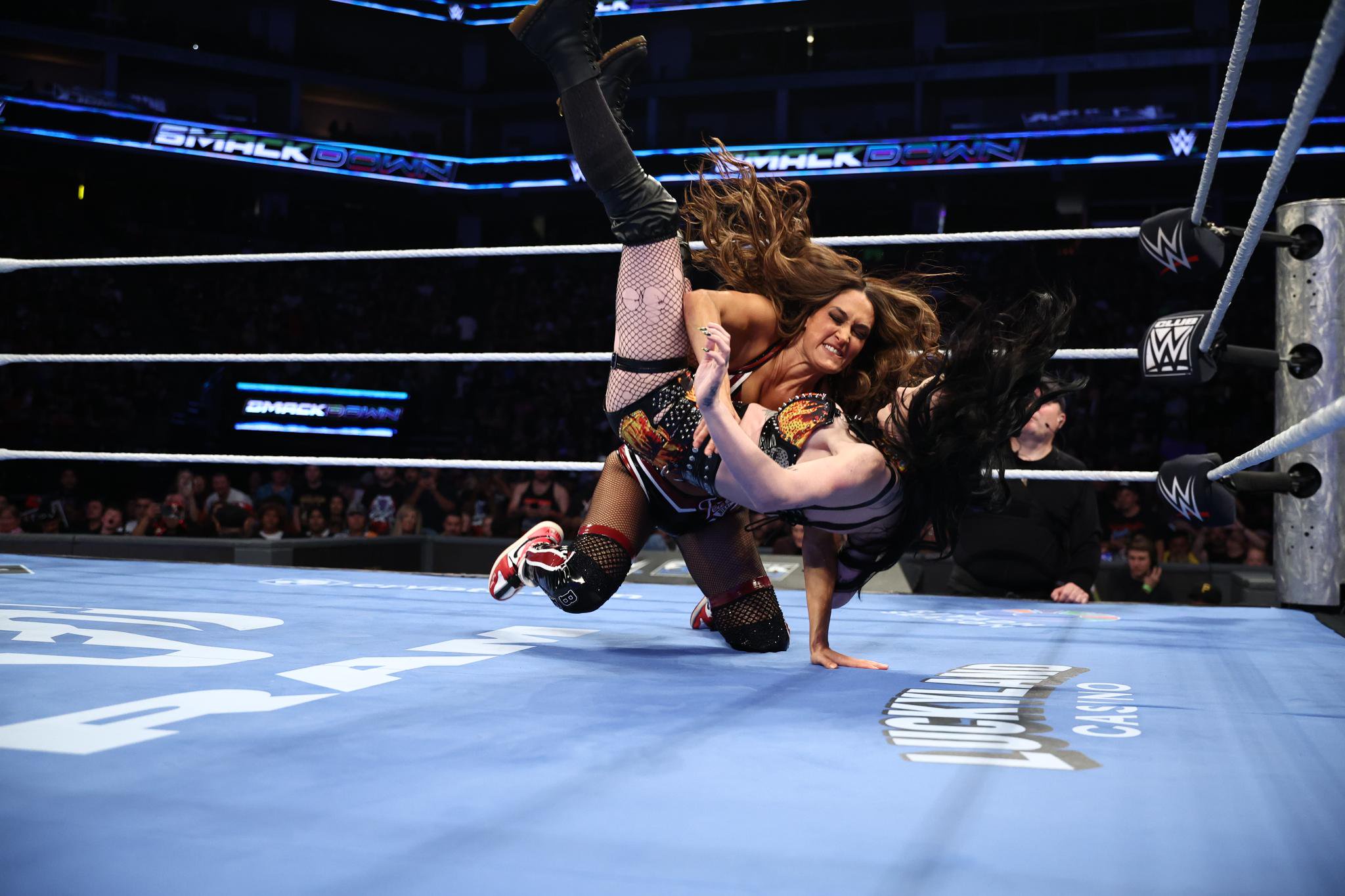 Nikki Bella in action against Paige during SmackDown at Golden 1 Center on October 16, 2026