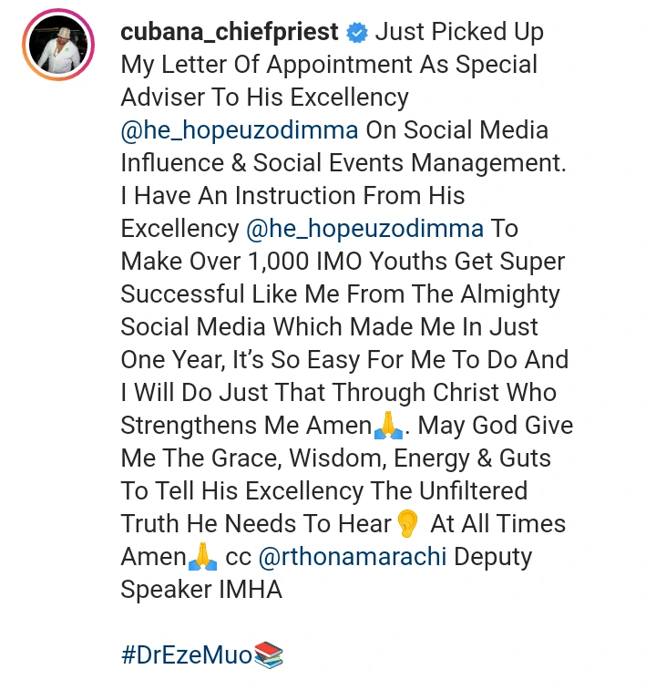 Cubana Chief Priest