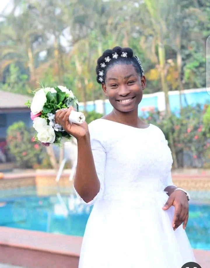See Beautiful Photos Showing How Deeper Life Church Wedding Looks Like: No Make-Up, Wig, Earrings Or Necklace