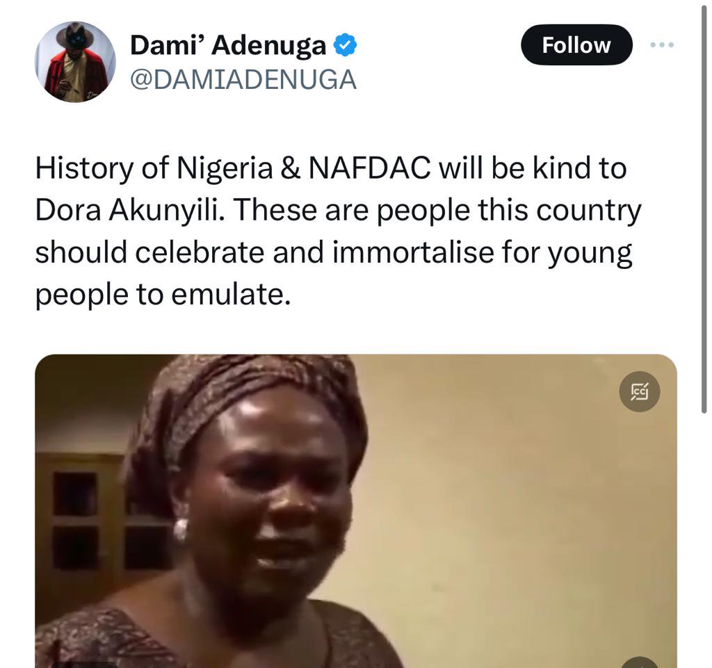 Nigerians pay glowing tribute to ex-NAFDAC boss, Dora Akunyili, days after agency uncovered factories produce fake drinks were uncovered