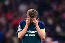 Arsenal captain Martin Odegaard was left downcast following the defeat
