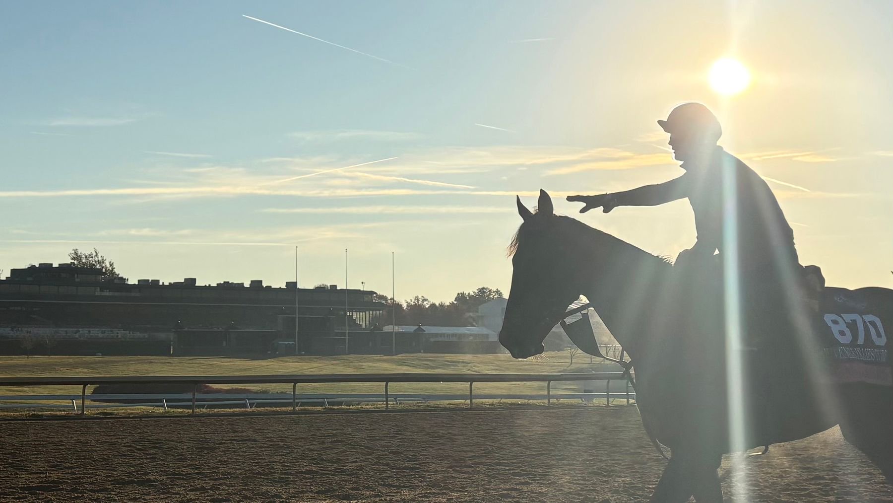 Sun Goddess gets her first look at the Keeneland track