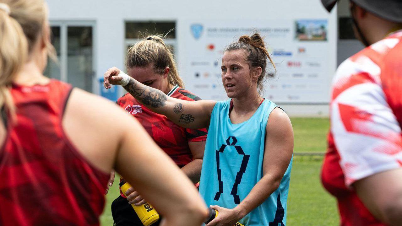 Jade Mullen during Wales training in Australia