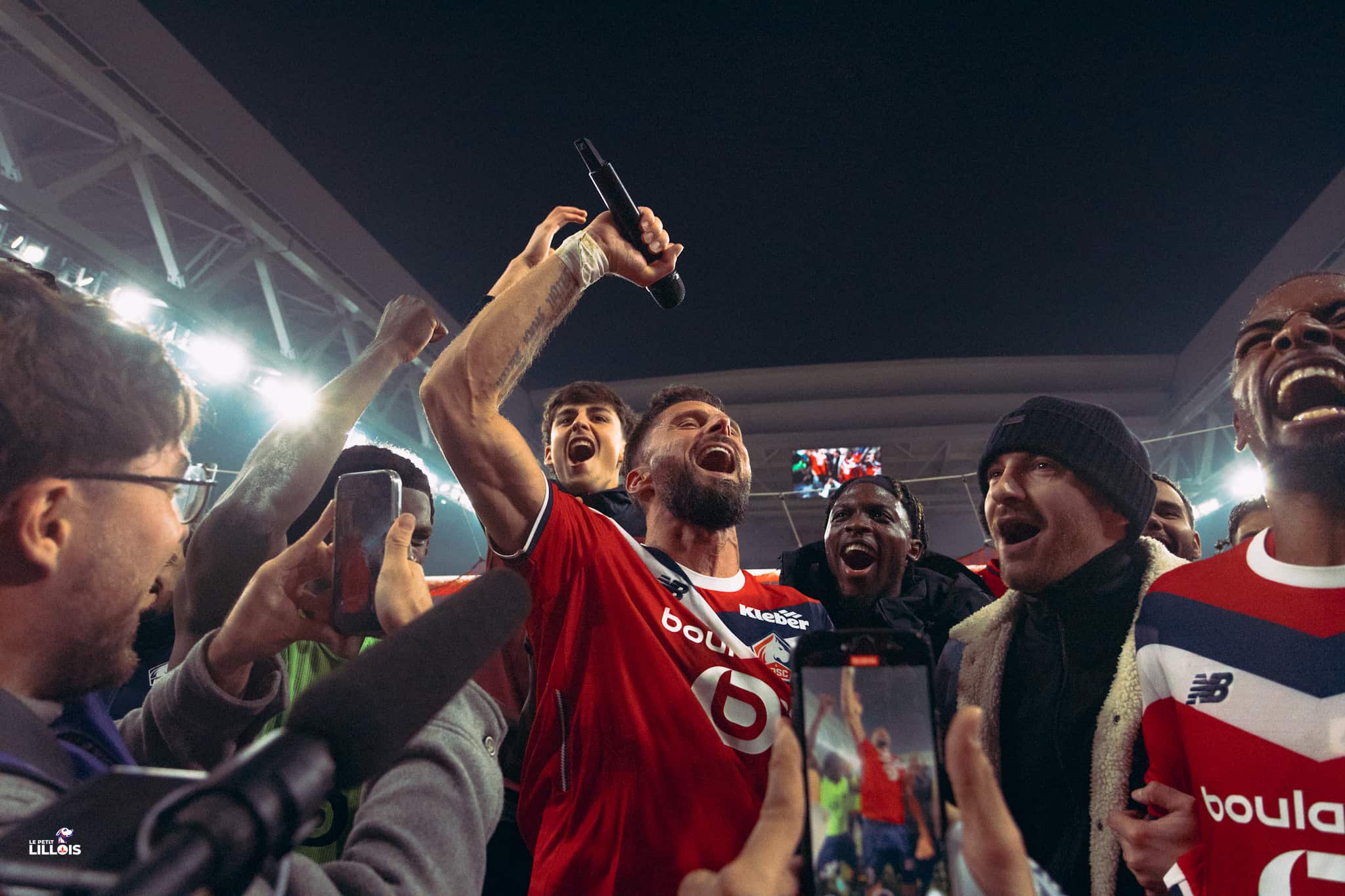 Olivier Giroud, unique buteur du LOSC lors du Derby du Nord.
