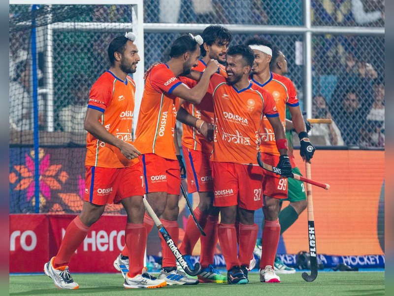 India make rollicking start to title defence with 13-0 win over Bangladesh in the Asian Champions Trophy Punjab 2026 at the Olympian Surjit Singh Hockey Stadium in Jalandhar on Tuesday. Photo credit: Hockey India