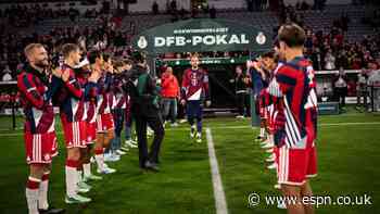 Bayern honor Kane for Ballon d'Or win before German Cup rout