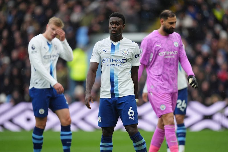 Marc Guehi (centre) was at fault for Aston Villa’s opener