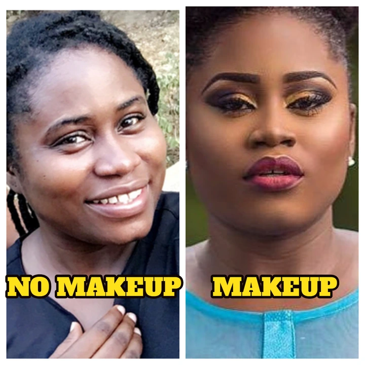 Pictures of Female celebrities with and without makeups (photos)