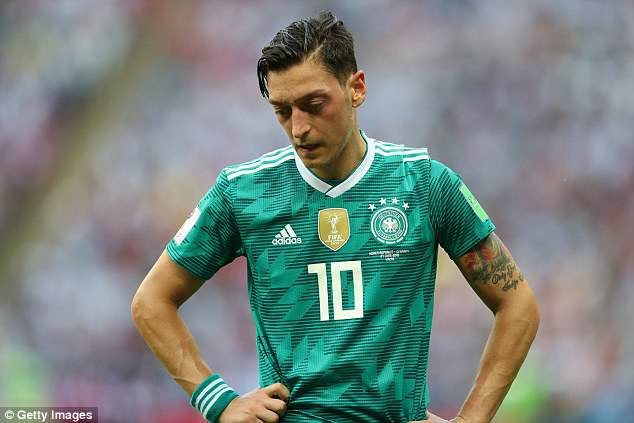 Ozil hit out at racism within the German FA as he retired from international football in 2018