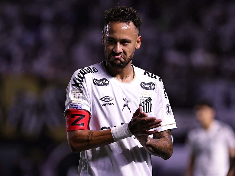 Discussão entre Neymar e Nestor durante Santos x Bahia repercute (Foto: Fabio Giannelli/AGIF/Folhapress)