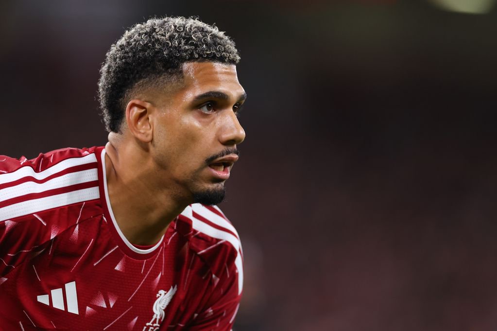Ronald Araujo of Liverpool during the Carabao Cup Fourth Round match between Liverpool and Chelsea at Anfield