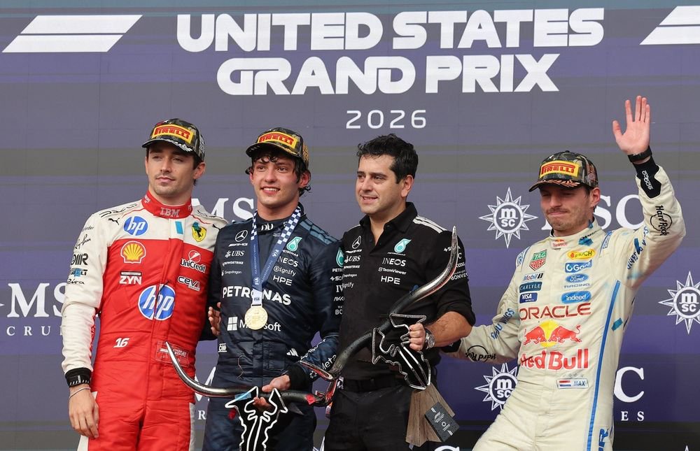 Andrea Kimi Antonelli, Mercedes, Charles Leclerc, Ferrari, Max Verstappen, Red Bull Racing, Pierluigi Orsi, Mercedes