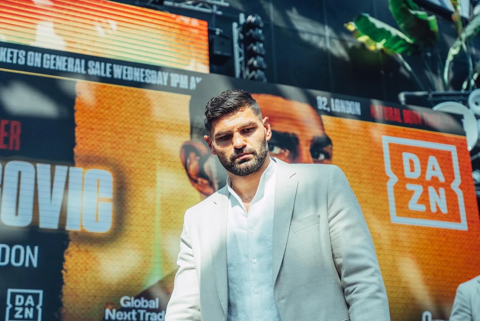 Filip Hrgovic is all business in London on June 22, 2026