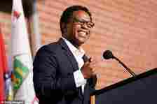 Bush is in a dead heat with St Louis County Prosecuting Attorney Wesley Bell (pictured), new polling found