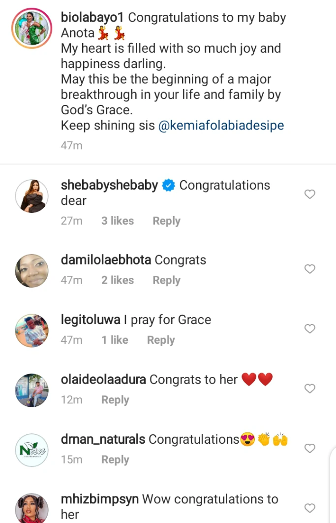 Biola Adebayo, others Congratulate Actress Kemi Afolabi as she acquires a New House In 2021.