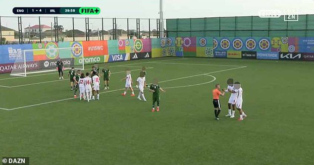 England's Under-15s walked off midway through their World Cup clash with Ireland