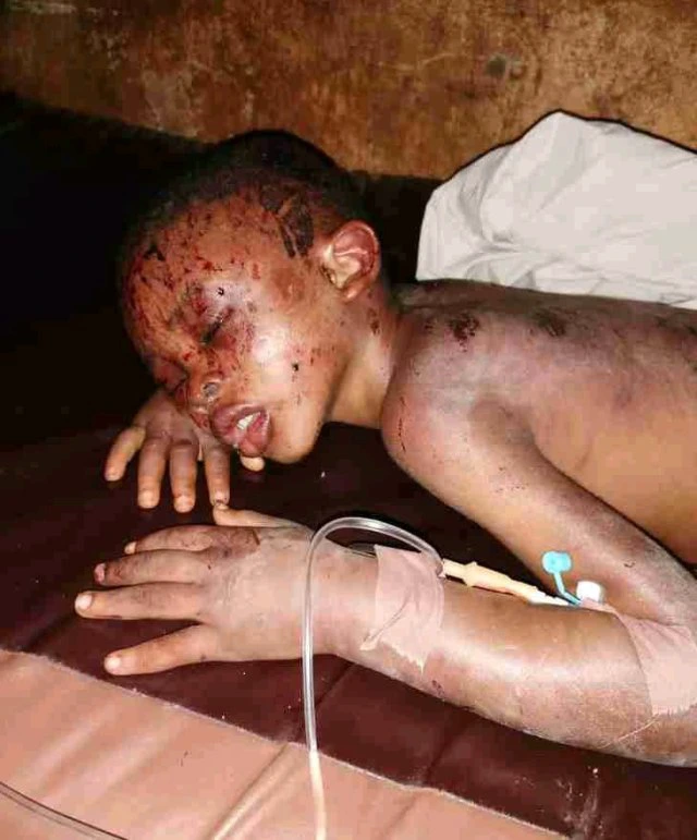 HORRIFIC!!! See The Faces Of Bloodied Children Rescued From The House Of The Ritualist Prophetess